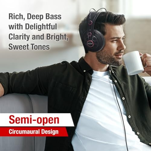 Superlux Semi-Open Professional Monitor Headphones Black HD681