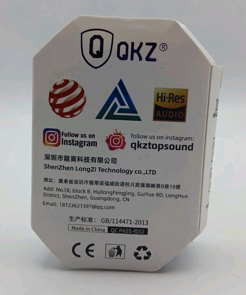QKZ The Future Of Audio AK6 Hi-Res Audio Colorful Mic Wired Earphones