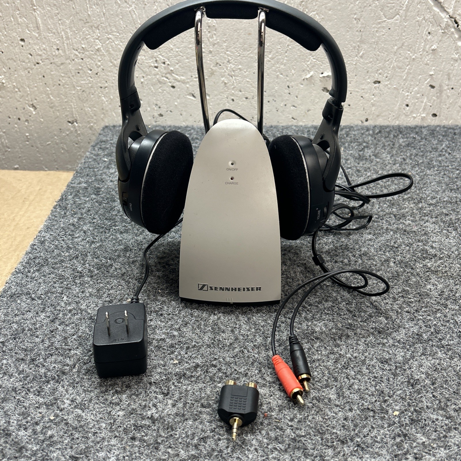 Sennheiser Wireless HDR120 Headphones TR120 Charging Dock Cradle & Power Adaptor