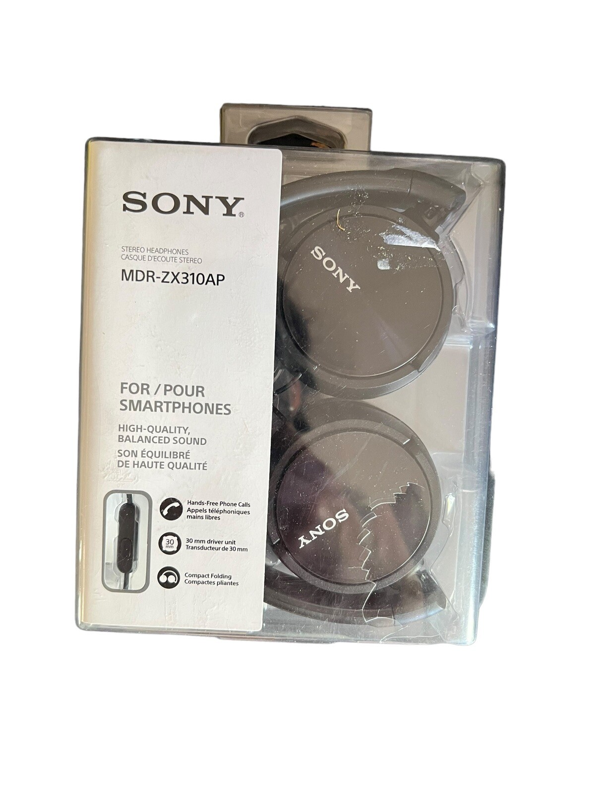 Sony MDR-ZX310AP Wired Stereo Headphones For Smartphones – Black
