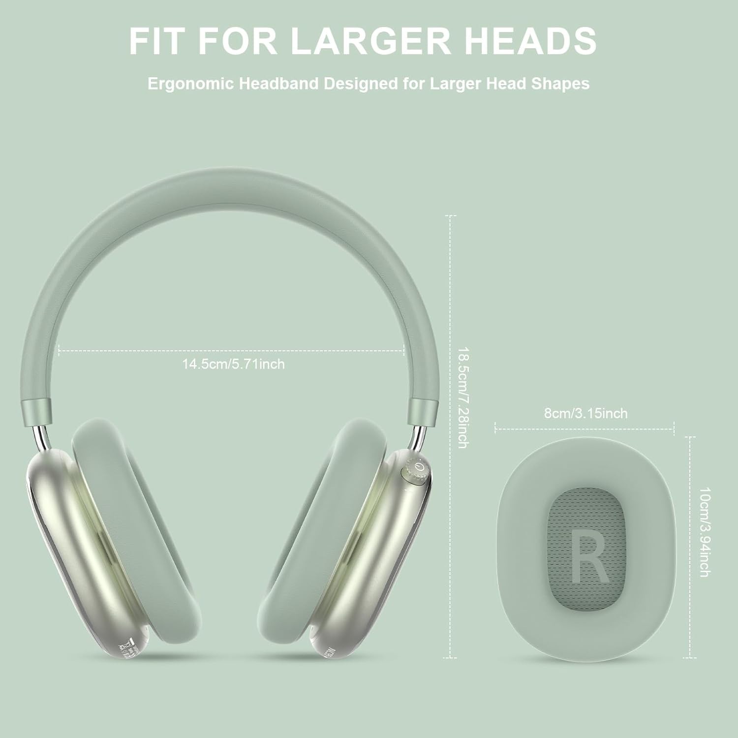 NC95 Hybrid Active Noise Cancelling Headphones with Knob Control, 120H Playti…