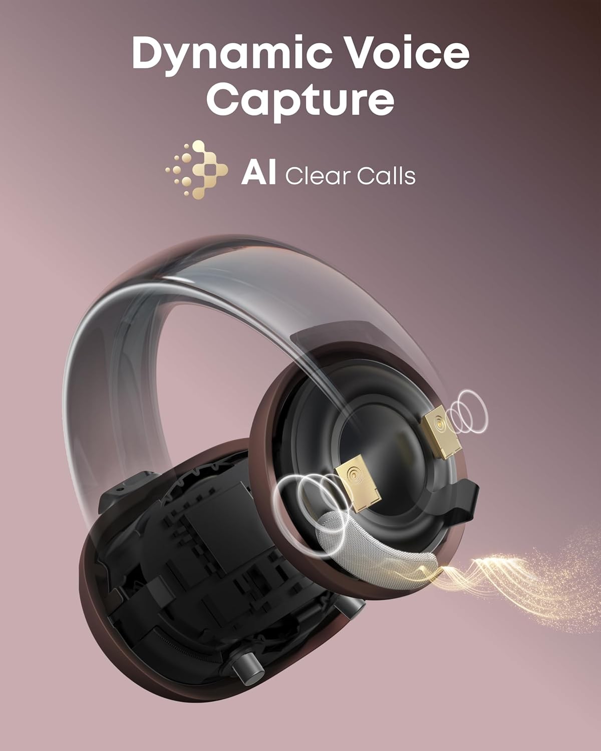 Soundcore AeroClip by Anker, Open-Ear Earbuds, Clip-On Headphones, Adaptive