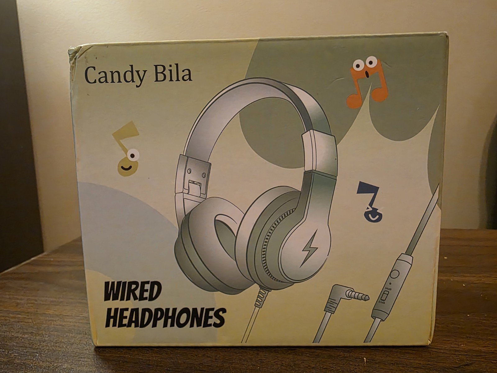 Candy Bila Wired Headphones Pink & Gray 3.5mm Jack Headband Over-Ear