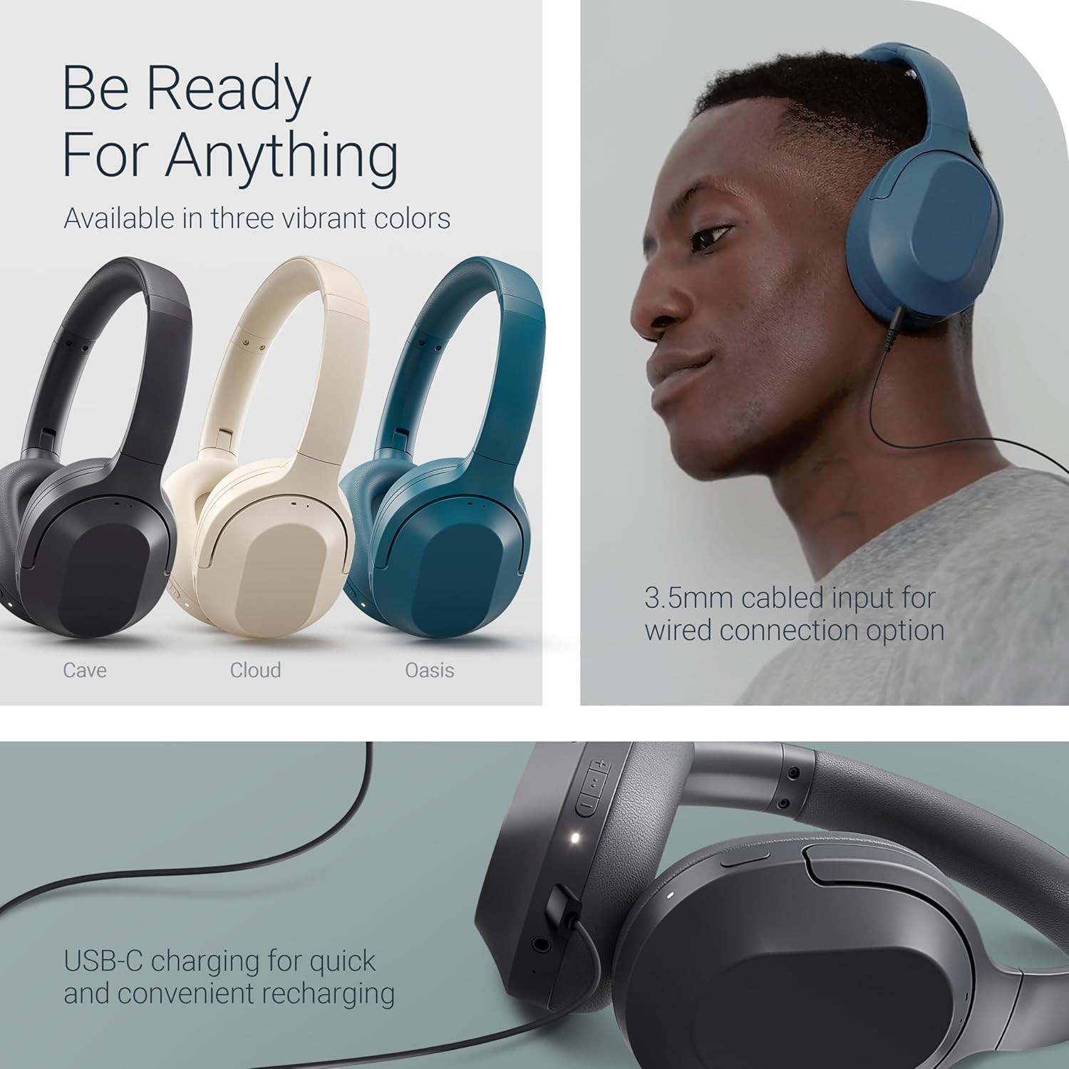 Status Core ANC Active Noise Cancelling Wireless Bluetooth Headphones – Over-Ear