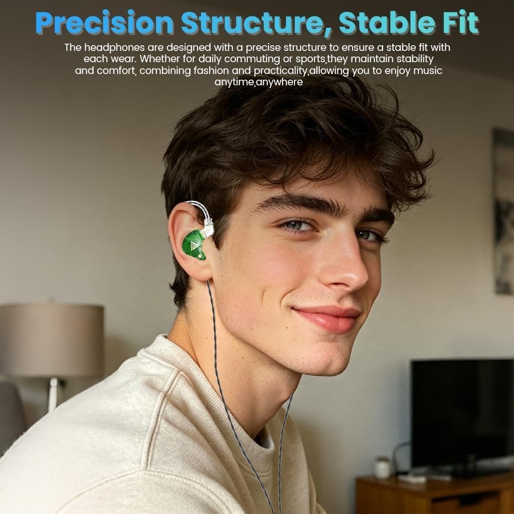 QKZ AK6 PRO Wired Gaming Earbuds – HiFi Deep Bass Sound & Noise Cancelling