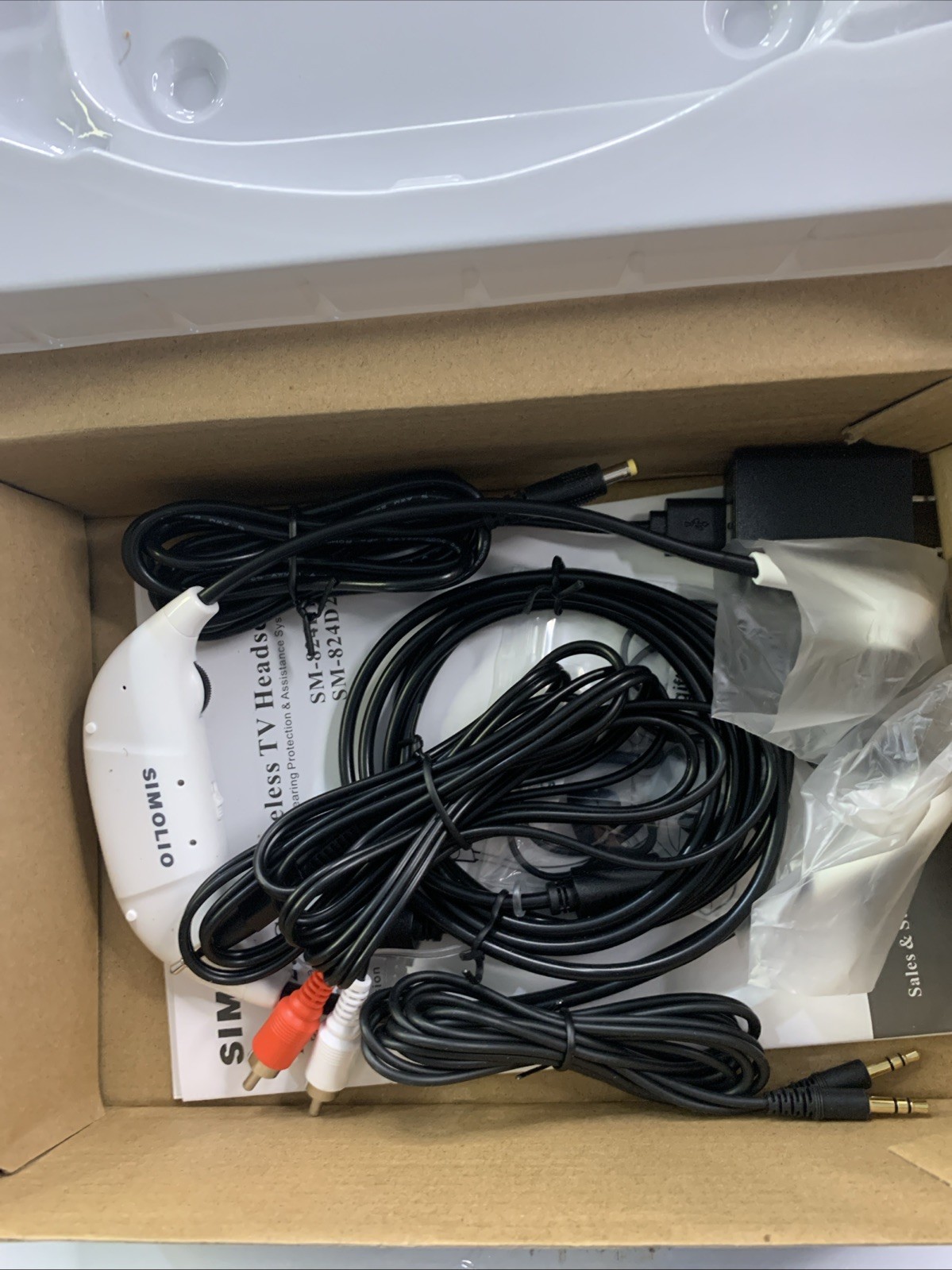 SIMOLIO SM-824D2 Dual Digital Wireless TV Headset Hearing Assistance