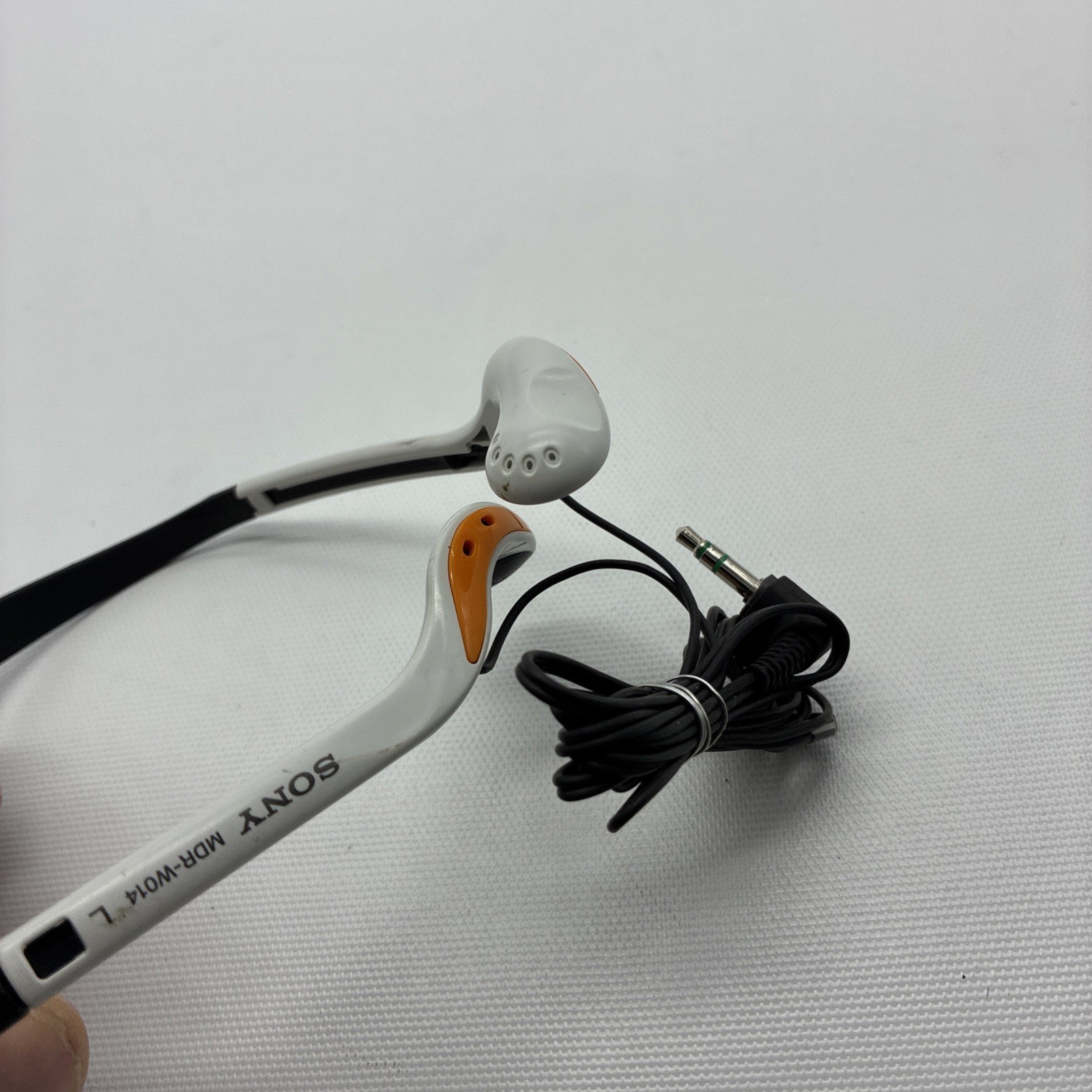 Sony MDR-W014 In-Ear Wired Sports Walkman Headphones Orange & White
