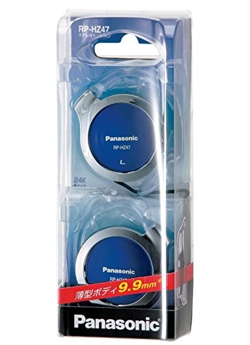 Panasonic Clip Headphones Blue RP-HZ47-S code length abt.1.0m On Ear 102dB/mW