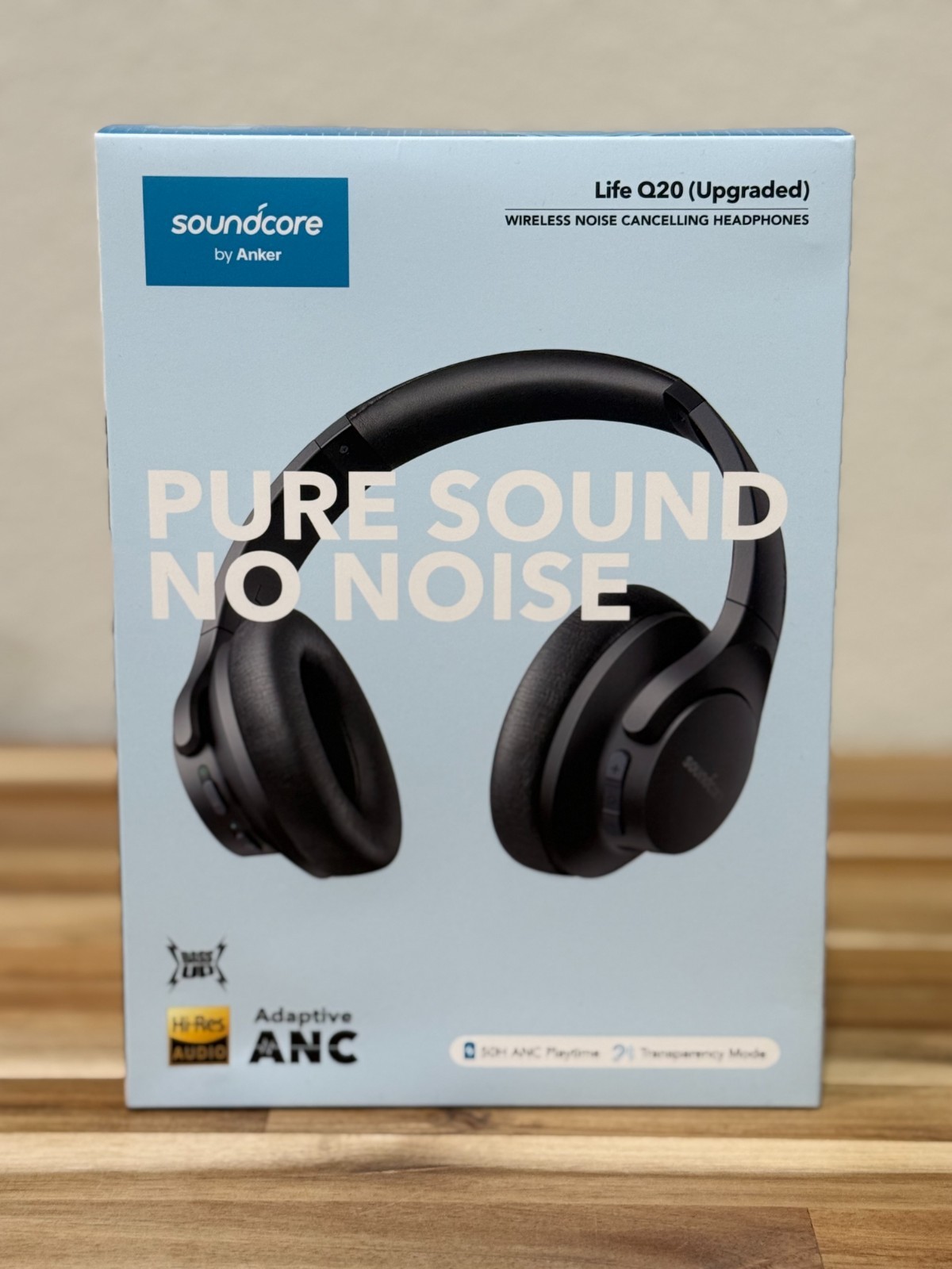 Soundcore by Anker Life Q20 Wireless Over Ear Headphones Active Noise Cancelling