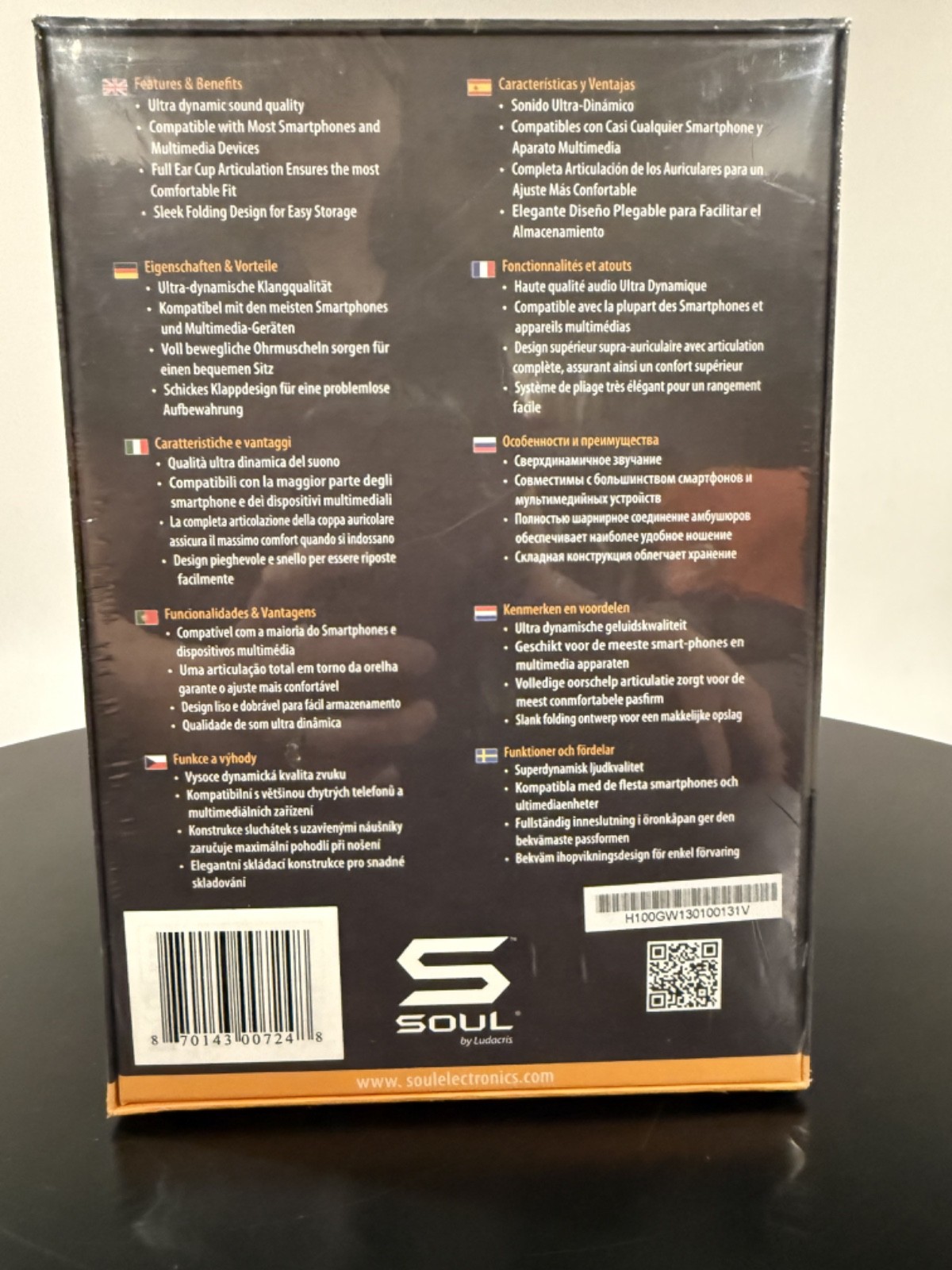 SOUL SL100 Headphones Unisex OS White Ultra Dynamic On-Ear Ludacris NEW