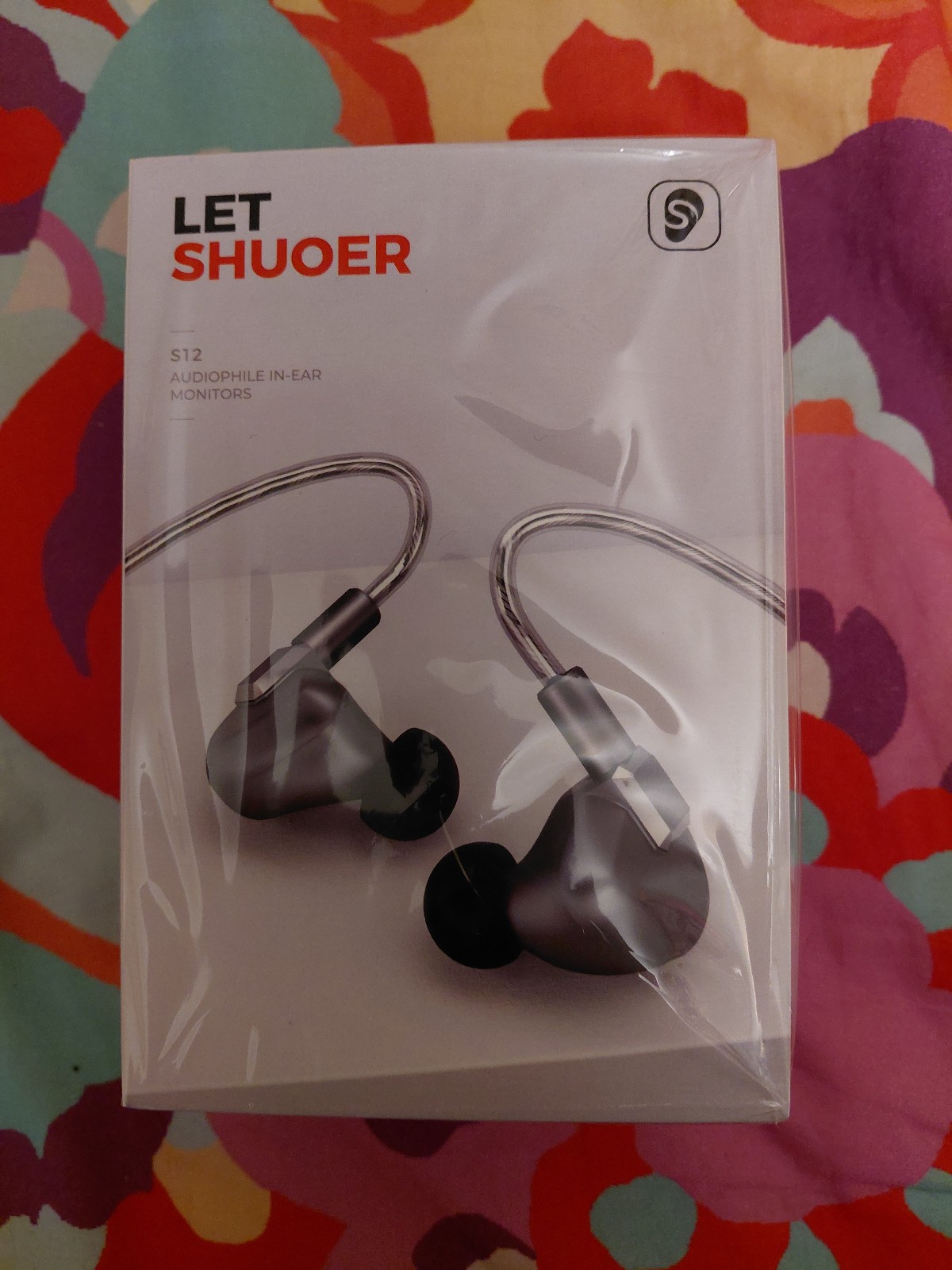 LETSHUOER S12 – Plug 0.78mm, Hi-Fi earphones In-Ear Monitors, Grey, New