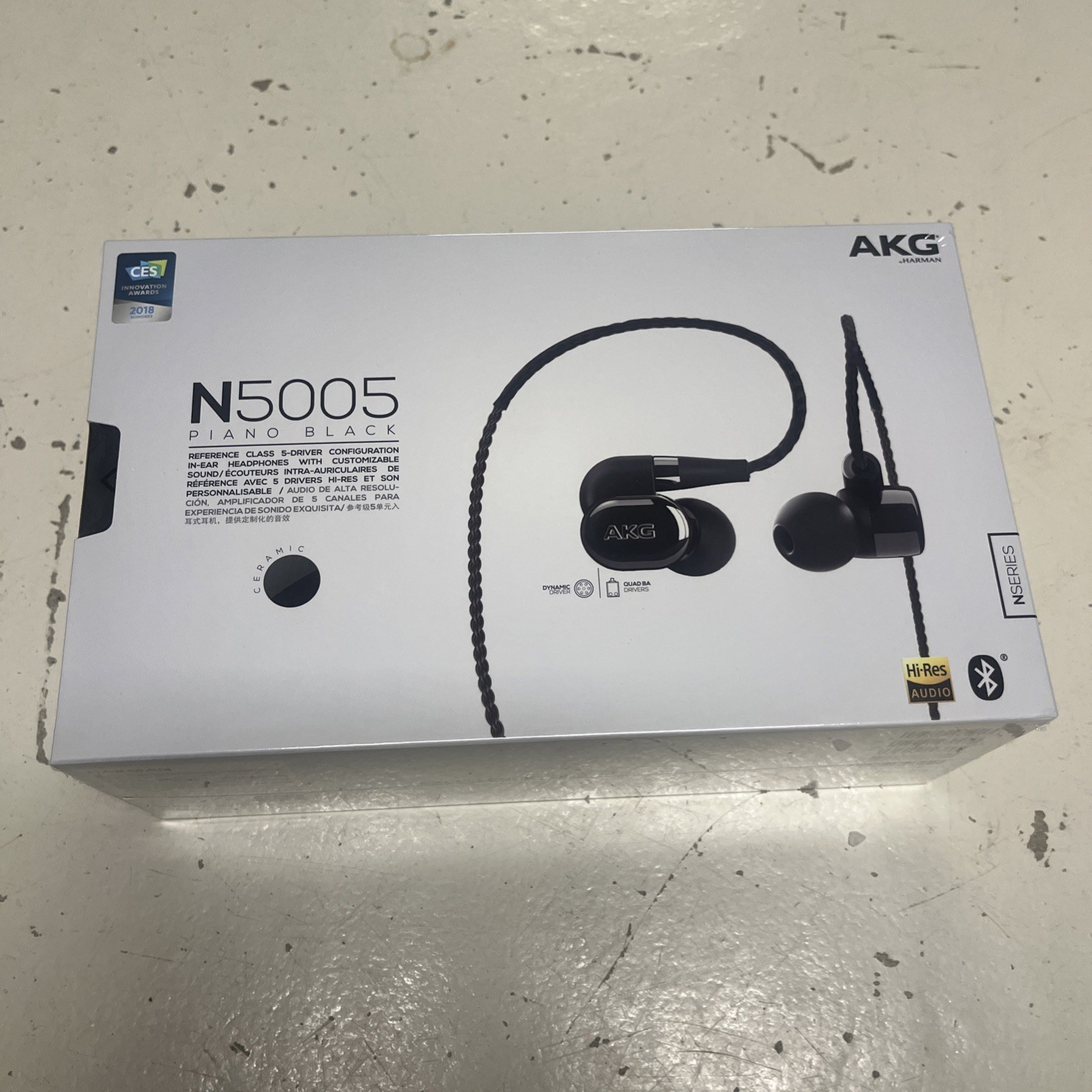 Brand new AKG N5005, Reference Class 5-driver configuration in-ear headphones.
