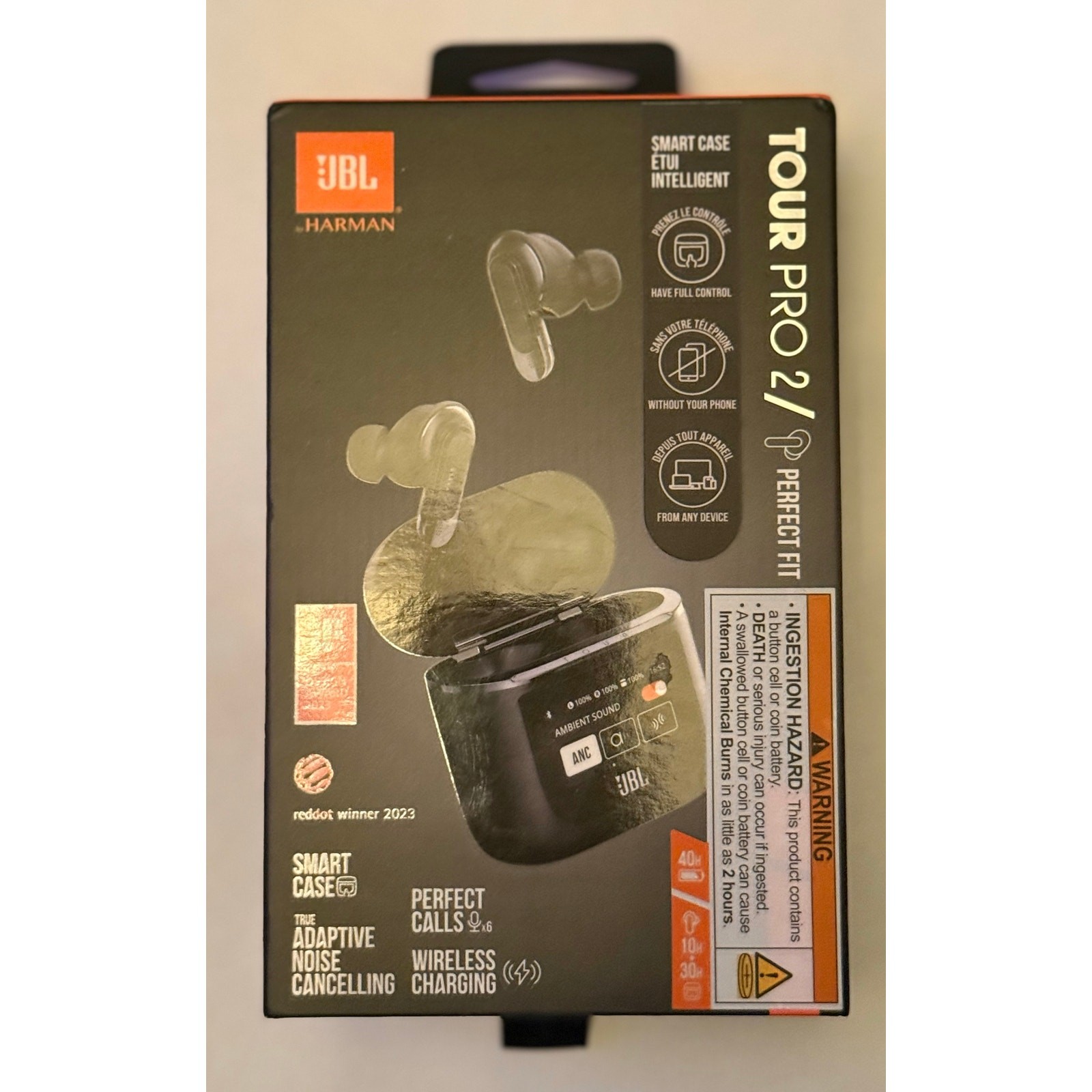 JBL Tour Pro 2 Wireless Earbuds