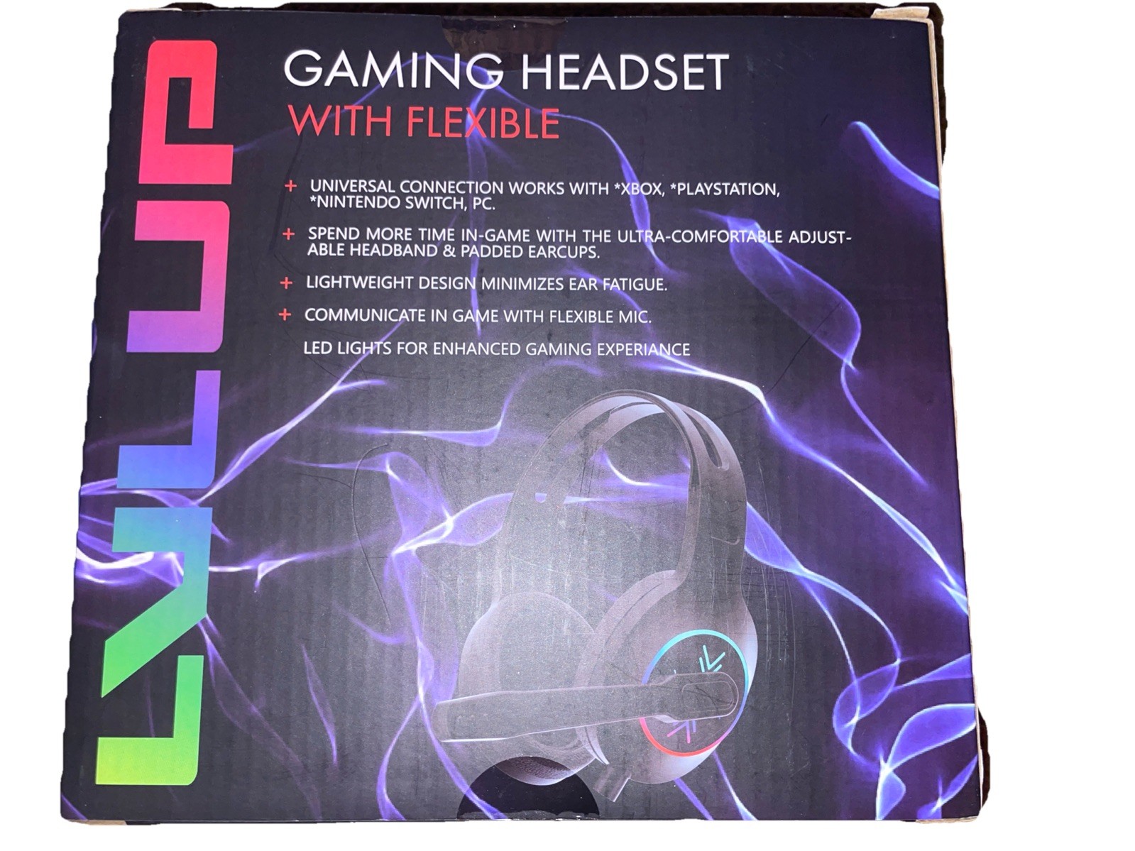 Lot of 2 NEW Sealed Gaming Headset RGB Mic + Bluetooth Wireless Earbuds