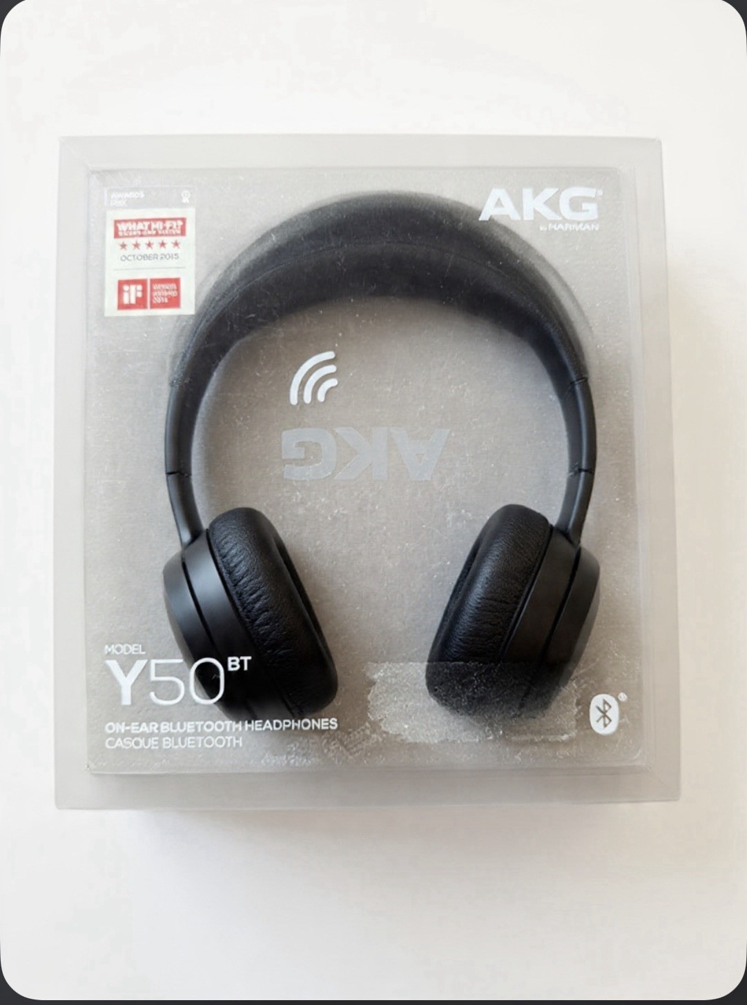 AKG Y50BT Wireless On-Ear Headphones, Bluetooth with aptX, 20H Battery, Foldable