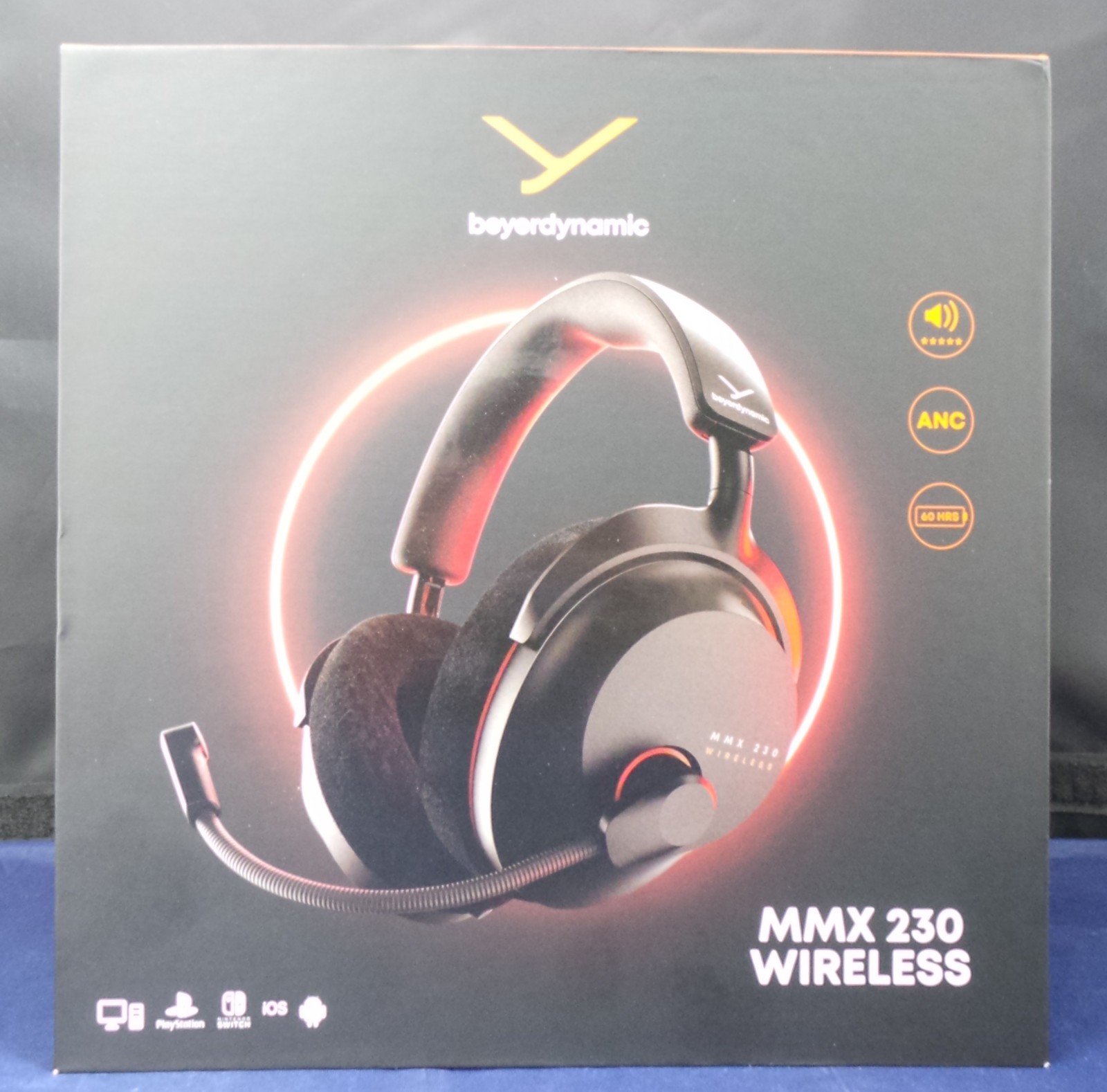 Beyerdynamic MMX 230 Wireless Gaming Headset Noise Cancelling Velour Earpads NEW