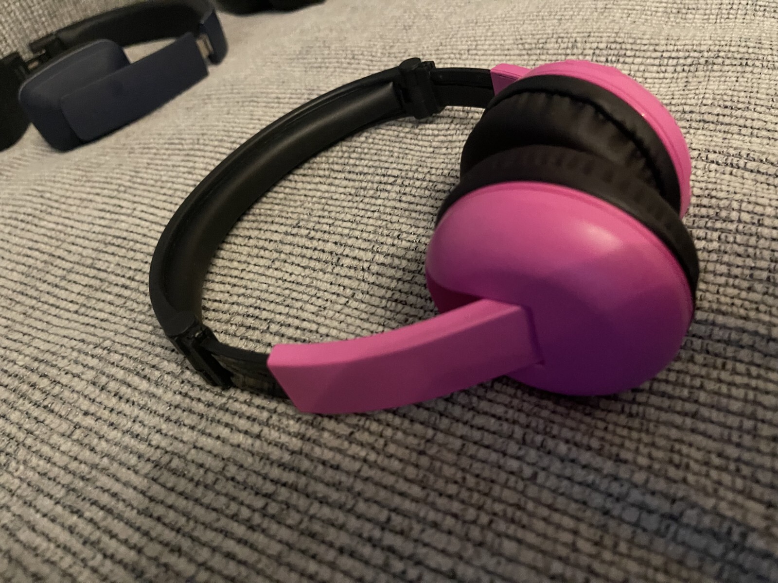 BuddyPhones Play Pink & Black Wireless Bluetooth Headphones for Kids, Foldable