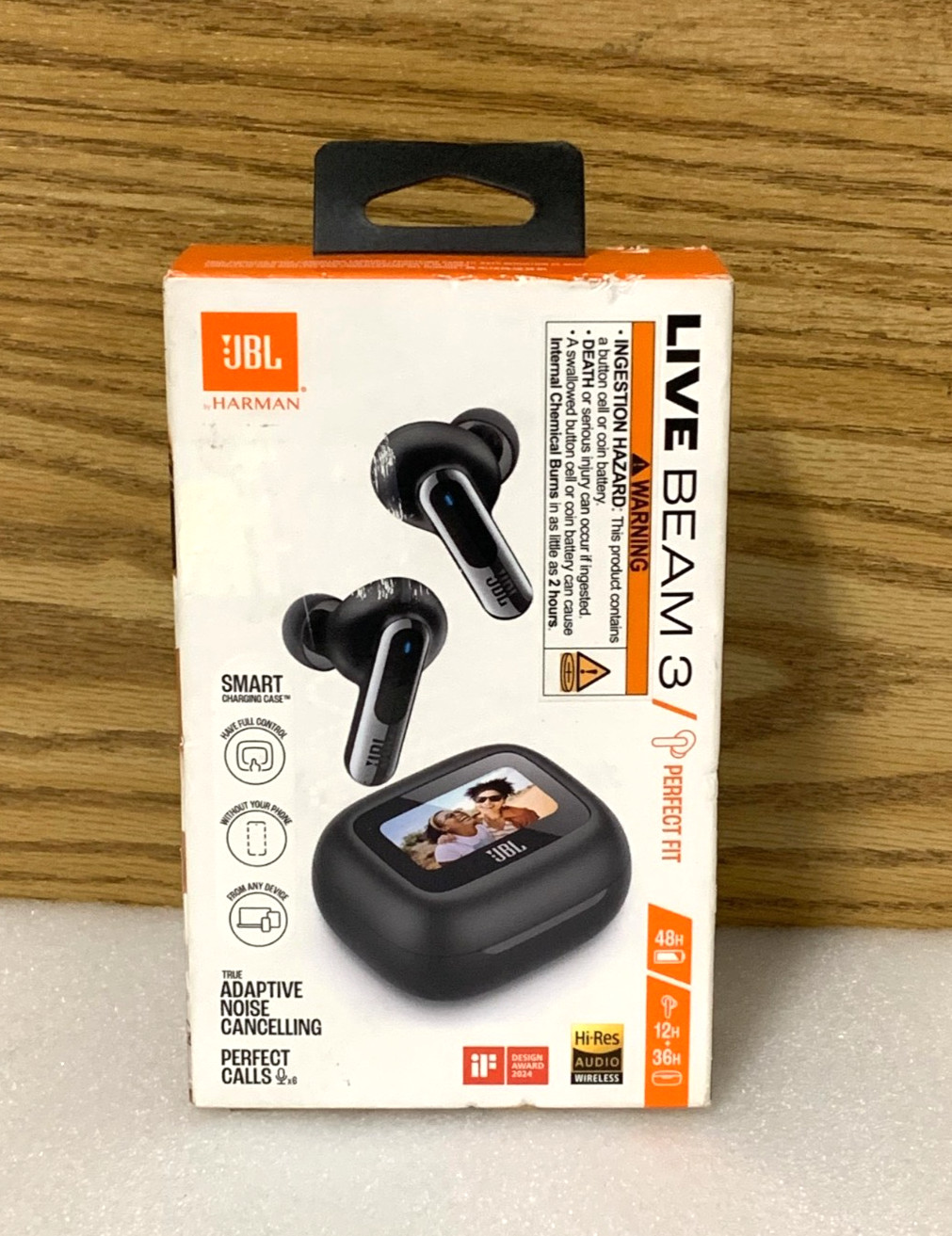 JBL Live Beam 3 True Wireless Noise-Cancel Stick Earbuds Bluetooth Waterproof