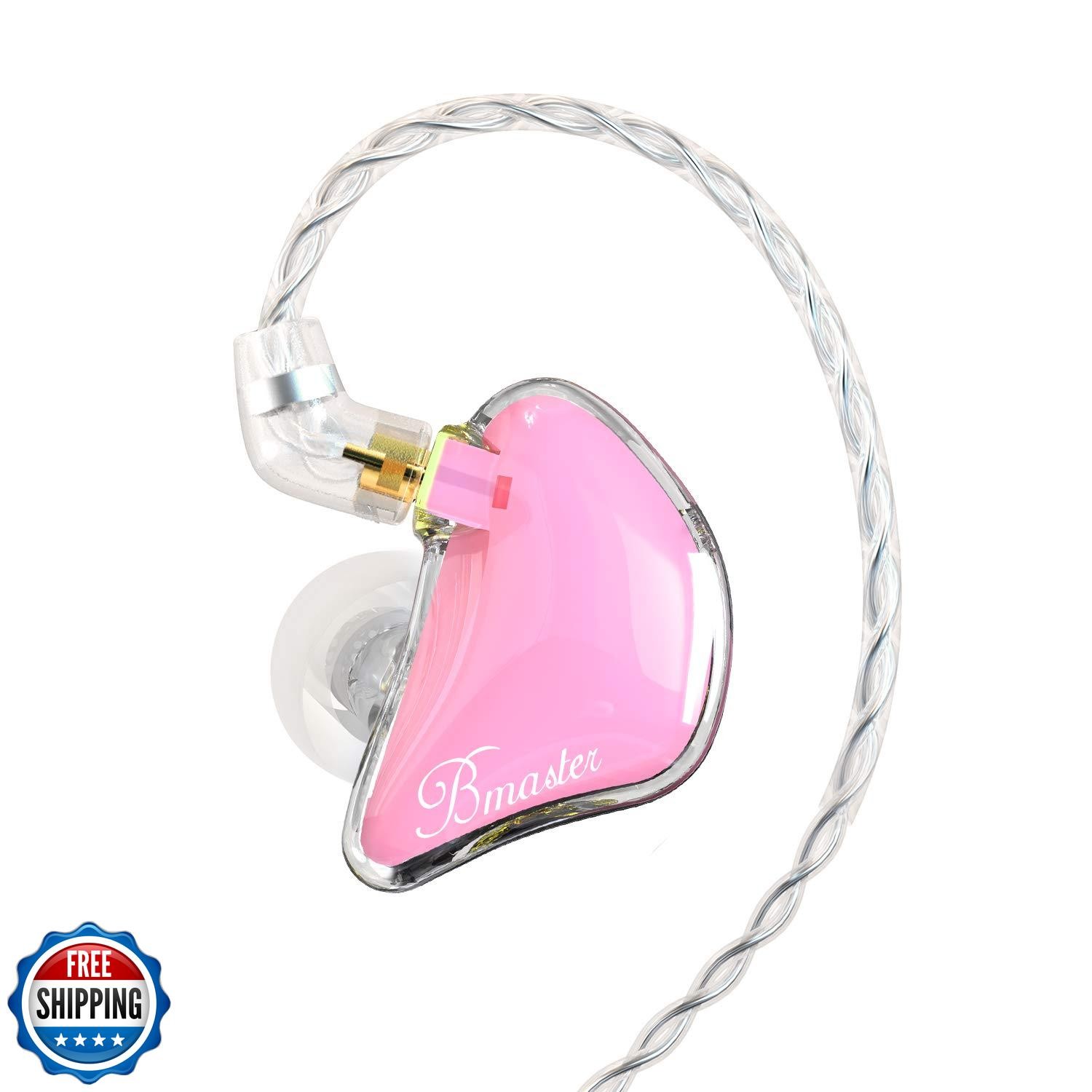 BASN Bmaster in Ear Monitor Headphones Triple Driver Earphones with Two Detac