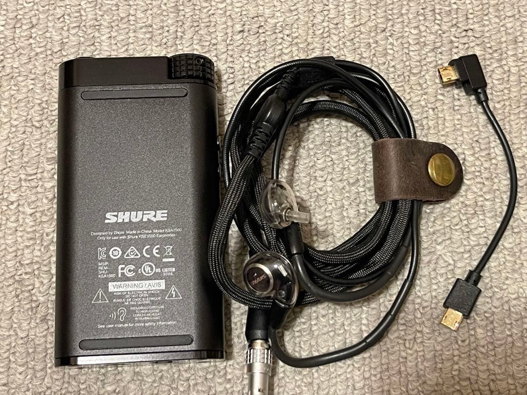 SHURE KSE1500 ELECTROSTATIC SOUND ISOLATING EARPHONE AMP SYSTEM HI RES AUDIO