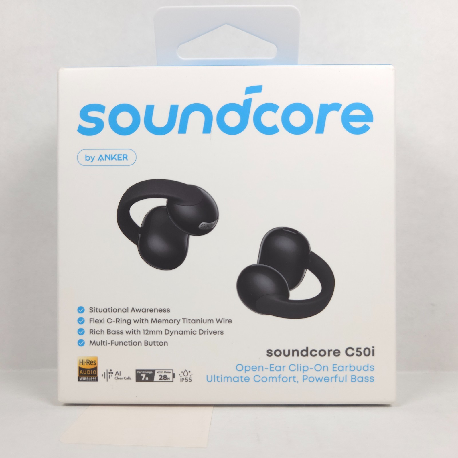 Soundcore by ANKER Soundcore C50i Open Ear Clip On Earbuds – Black NEW