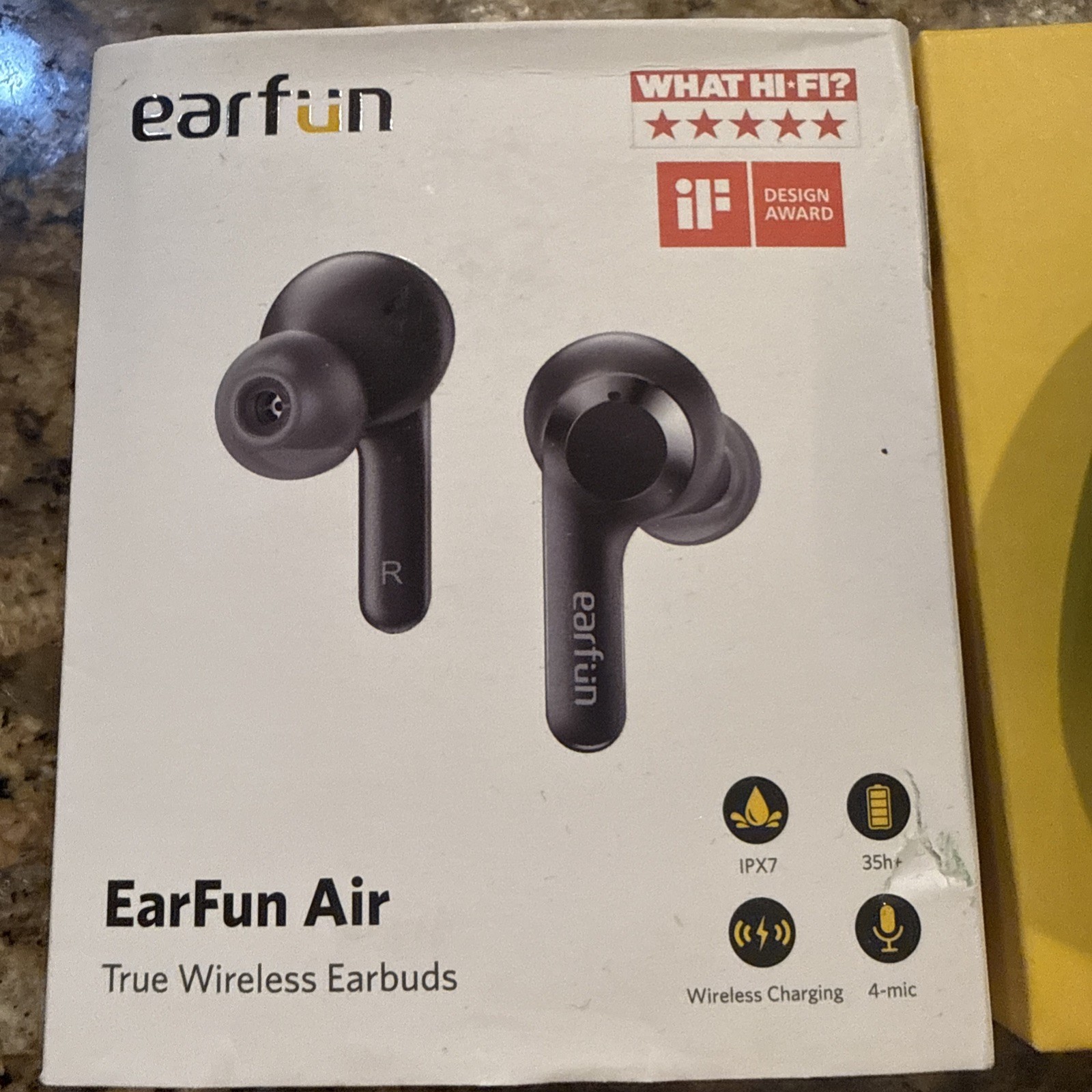 EarFun Air Wireless Earbuds Bluetooth Headphones IPX7 Waterproof TW200 Black