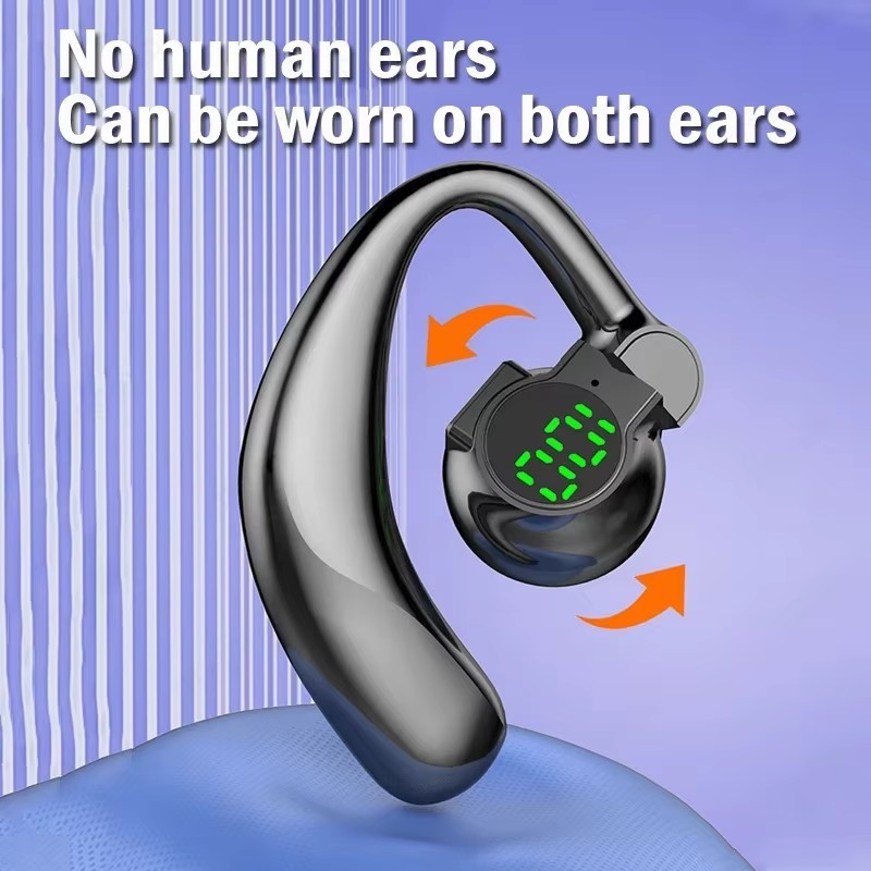 Wireless Bluetooth Earbuds 5.4 Open-Ear Trucker Headset Driving Noise Cancelling
