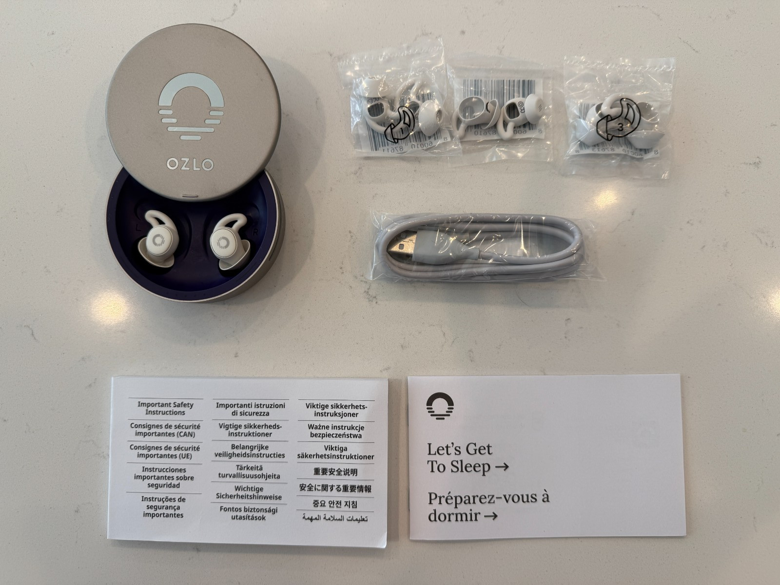 Ozlo Sleepbuds Wireless Sleep Earbuds White – Excellent Condition