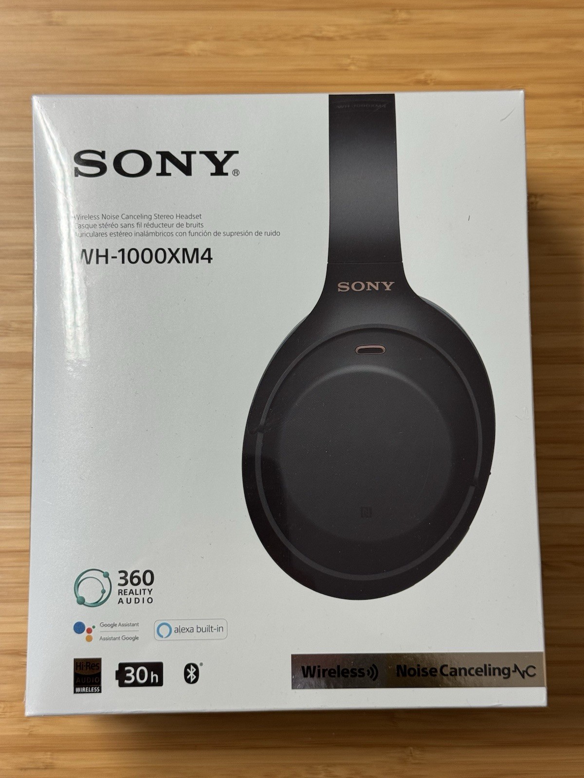 Sony WH-1000XM4 Wireless Bluetooth Headphones Active Noise Canceling Black NIB