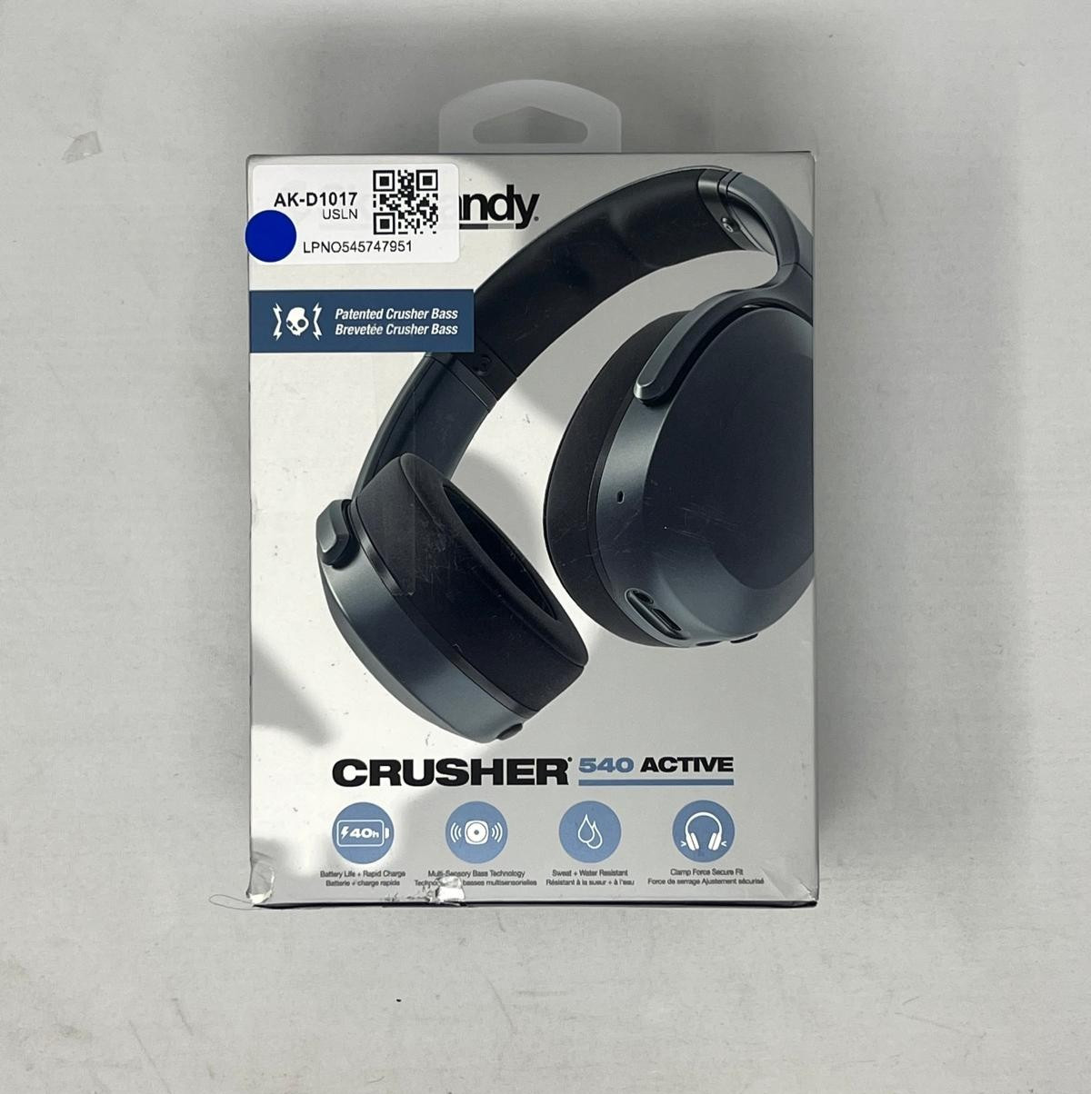 Skullcandy Crusher 540 Active Wireless Bluetooth Headphones – Coal – OPEN BOX