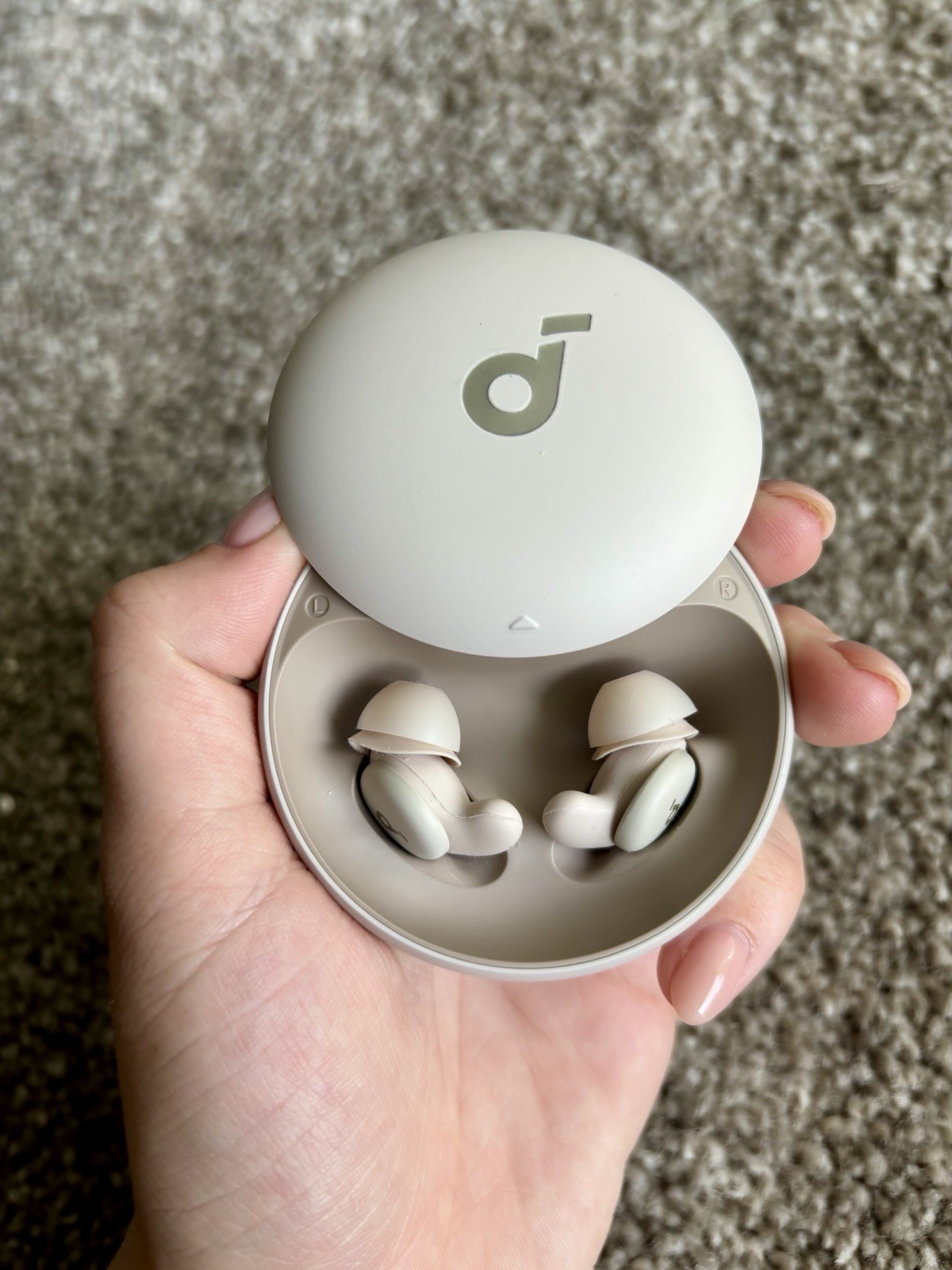 Soundcore Sleep A30 Earbuds (in Moonlight White)