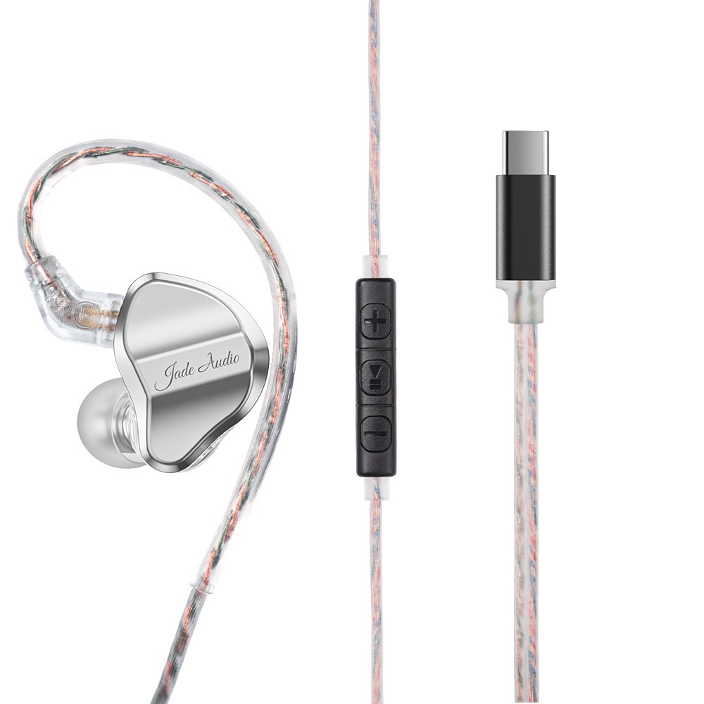 FiiO JD1 Type-C Wired IEM Dynamic Driver Earbuds Mic In-Line Control HiFi