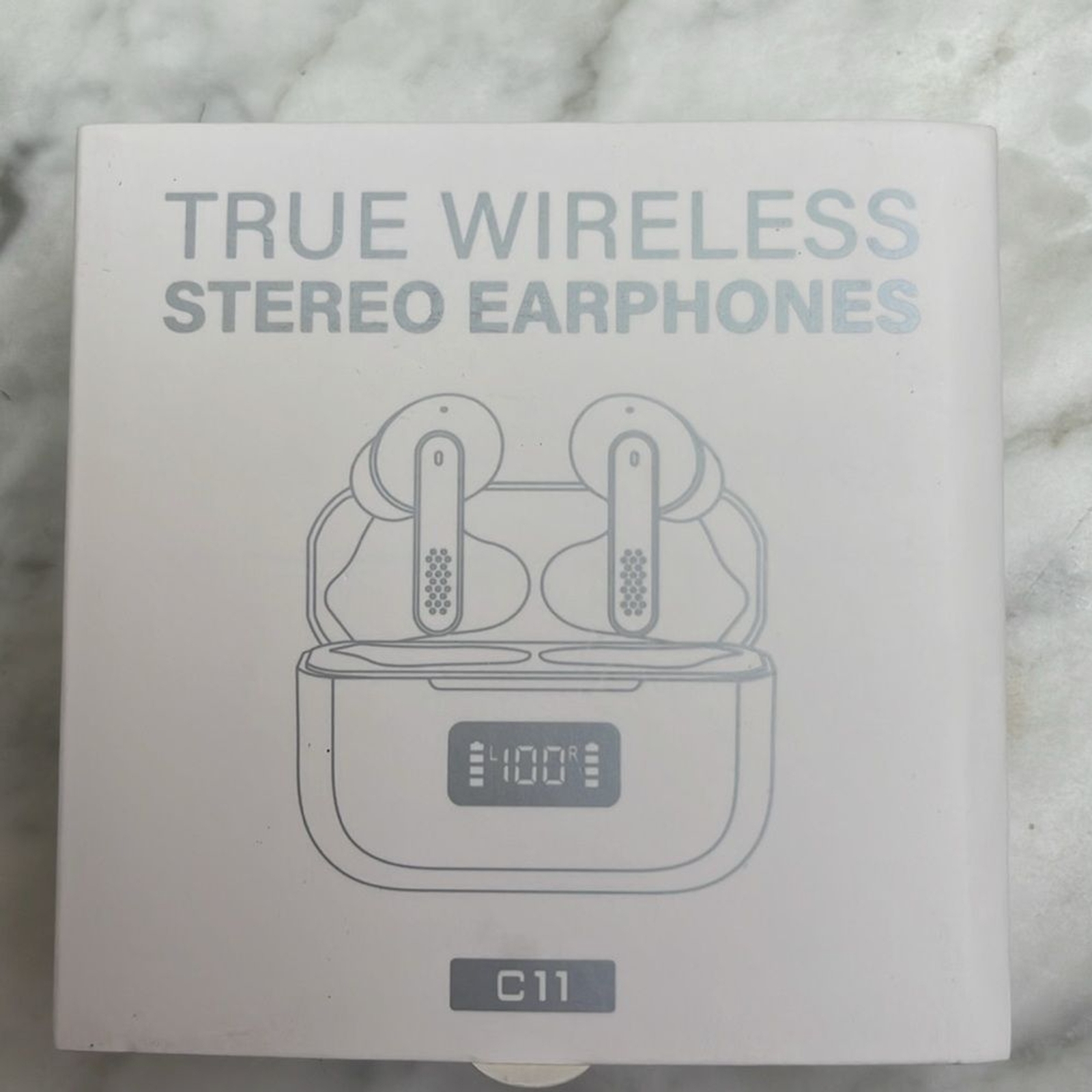 True wireless stereo bluetooth led digital display 5.4 earphones earbud C11
