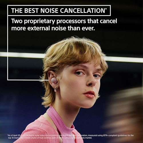 Sony – WF1000XM5 True Wireless Noise Cancelling Earbuds – Smoky Pink