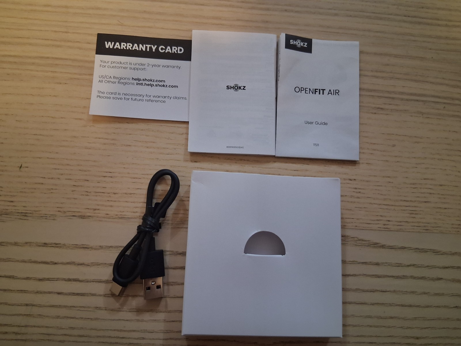 SHOKZ OpenFit Air Open-Ear Wireless Earbuds Black (T511-ST-BK-US)