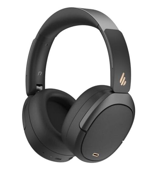 W80 Over Ear Headphones with -49dB Active Noise Cancelling, LDAC Hi-Res Black