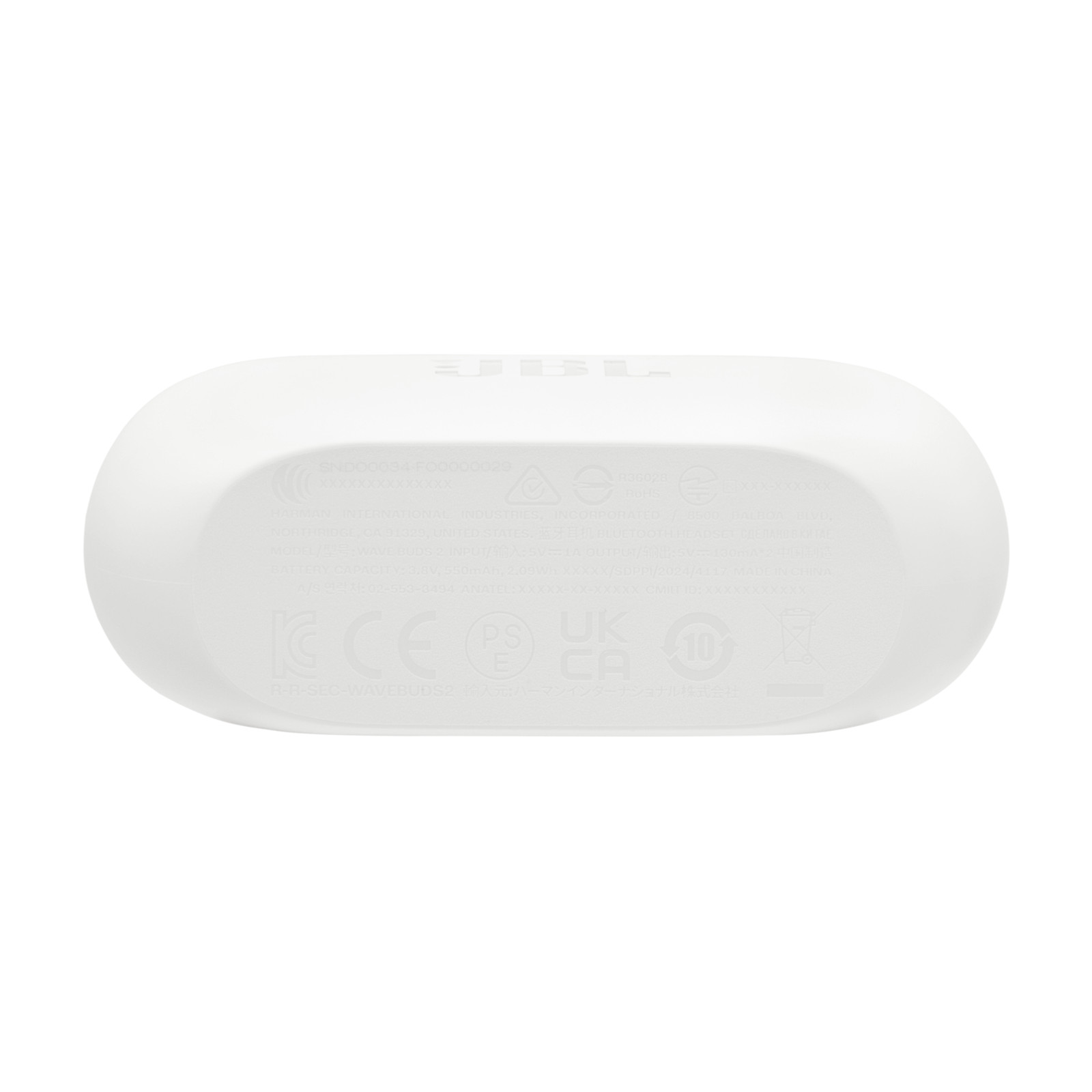 JBL Vibe Buds 2 True Wireless Bluetooth Noise Canceling Earbuds (White)