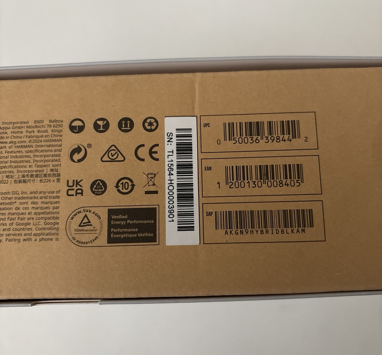 Harman AKG N9 Hybrid Wireless Headphones Black – Open Box