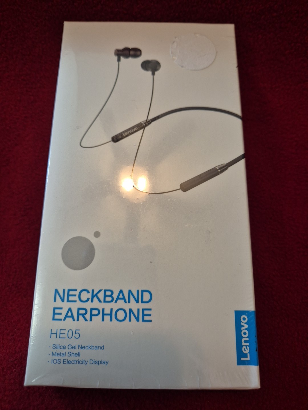 Lenovo Neckband Earphones HE05 New In Box Sealed