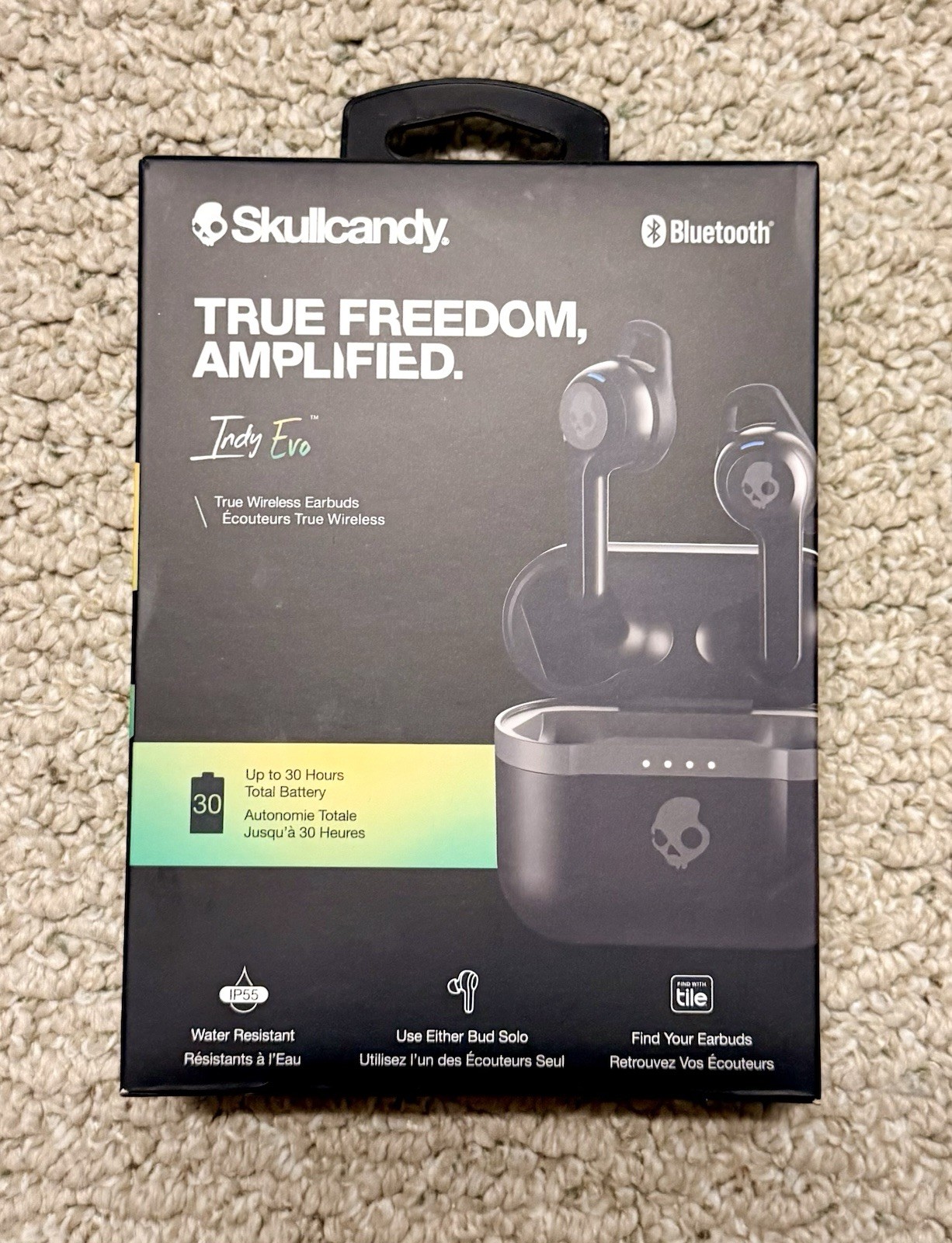 Skullcandy Indy Evo In-Ear Wireless Headphones – Black