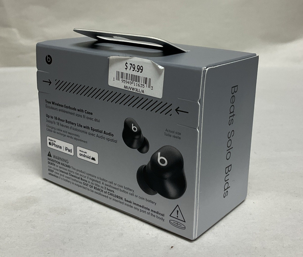 Beats – Solo Buds True Wireless Earbuds – Matte Black -Free S&H