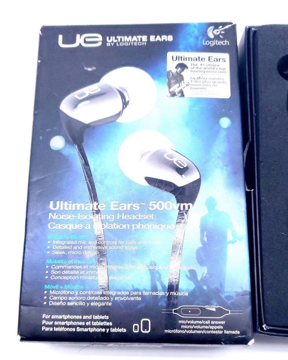 NEW LOGITECH UE ULTIMATE EARS 350 NOISE ISOLATING EARPHONES 3.5mm FAST SHIP