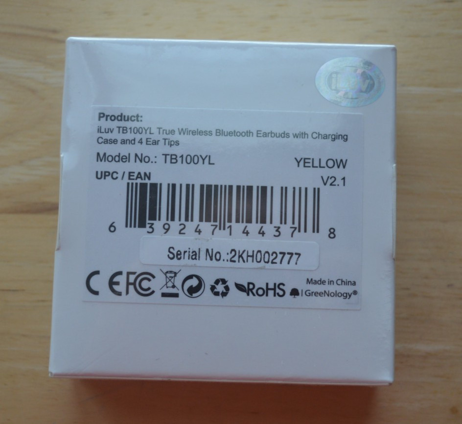 iLuv myBuds TB100 Wireless Earbuds Bluetooth 5.3 Yellow New Sealed