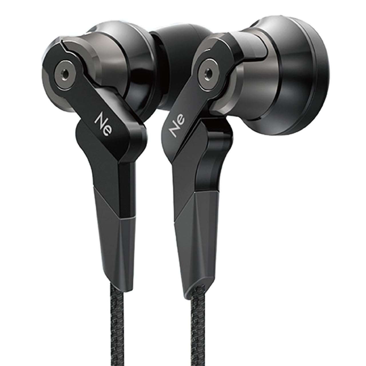 Radius HP-NHR21 Ne VOLT Series Black Hi-Res Bass Earphones, New
