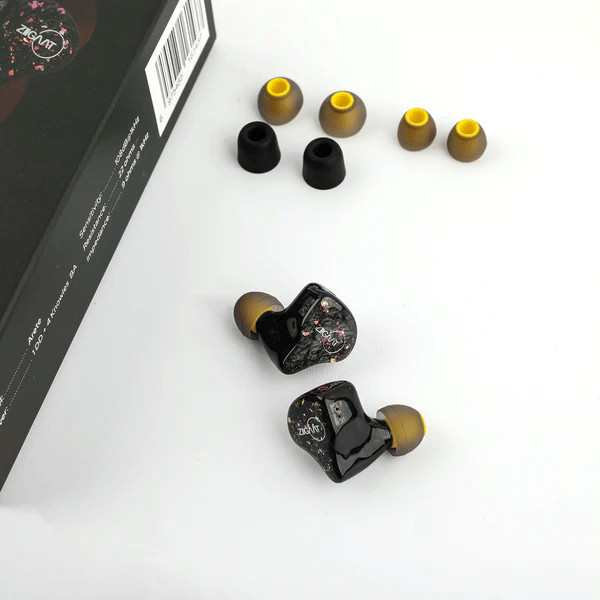 ZiiGaat x Fresh Reviews Arete 1DD+4BA Hybrid IEM In-Ear Monitors Earphones Black