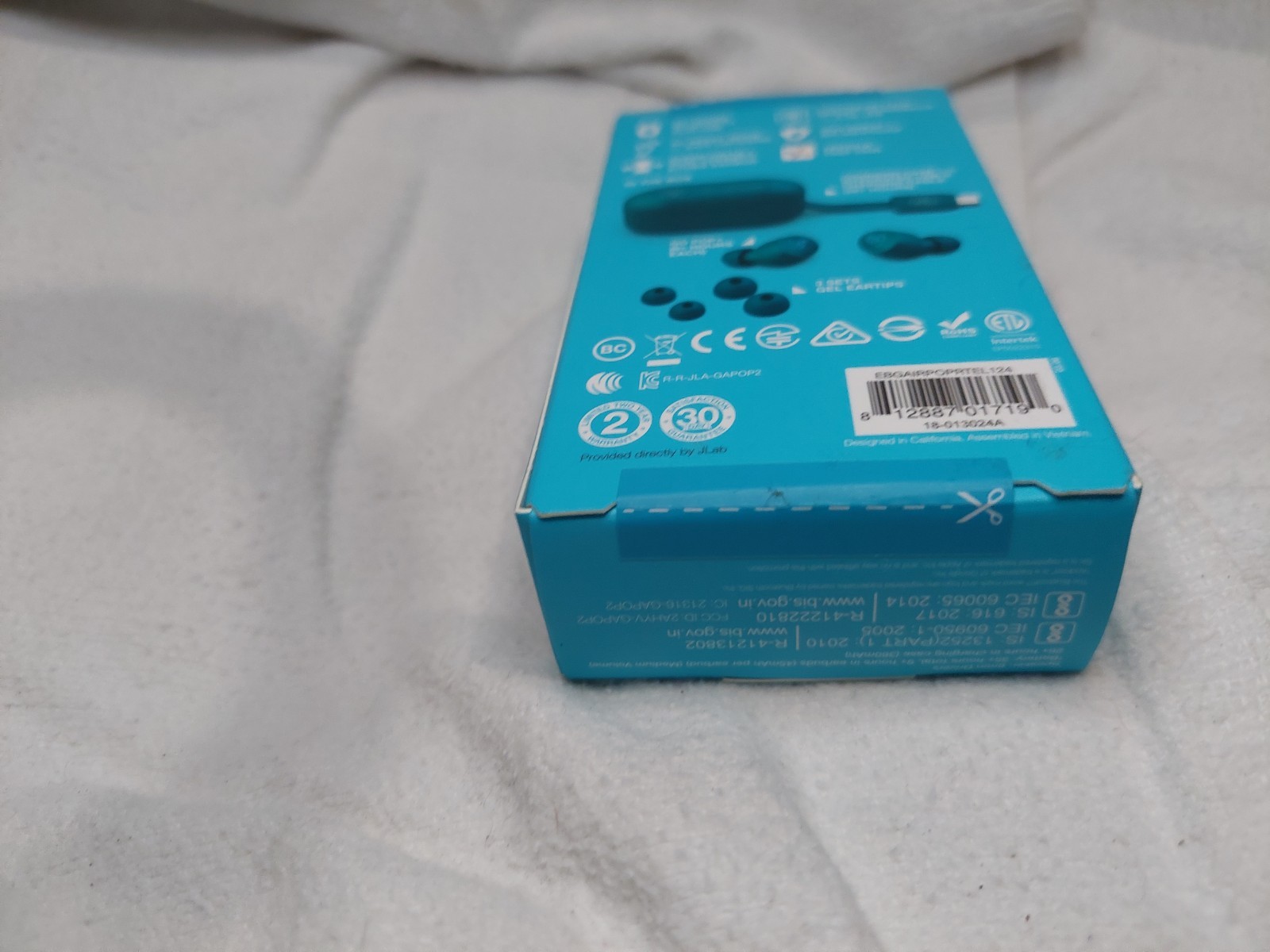 NEW JLab- Go Air Pop True Wireless Bluetooth Earbuds TEAL, 32 Hours of Playtime