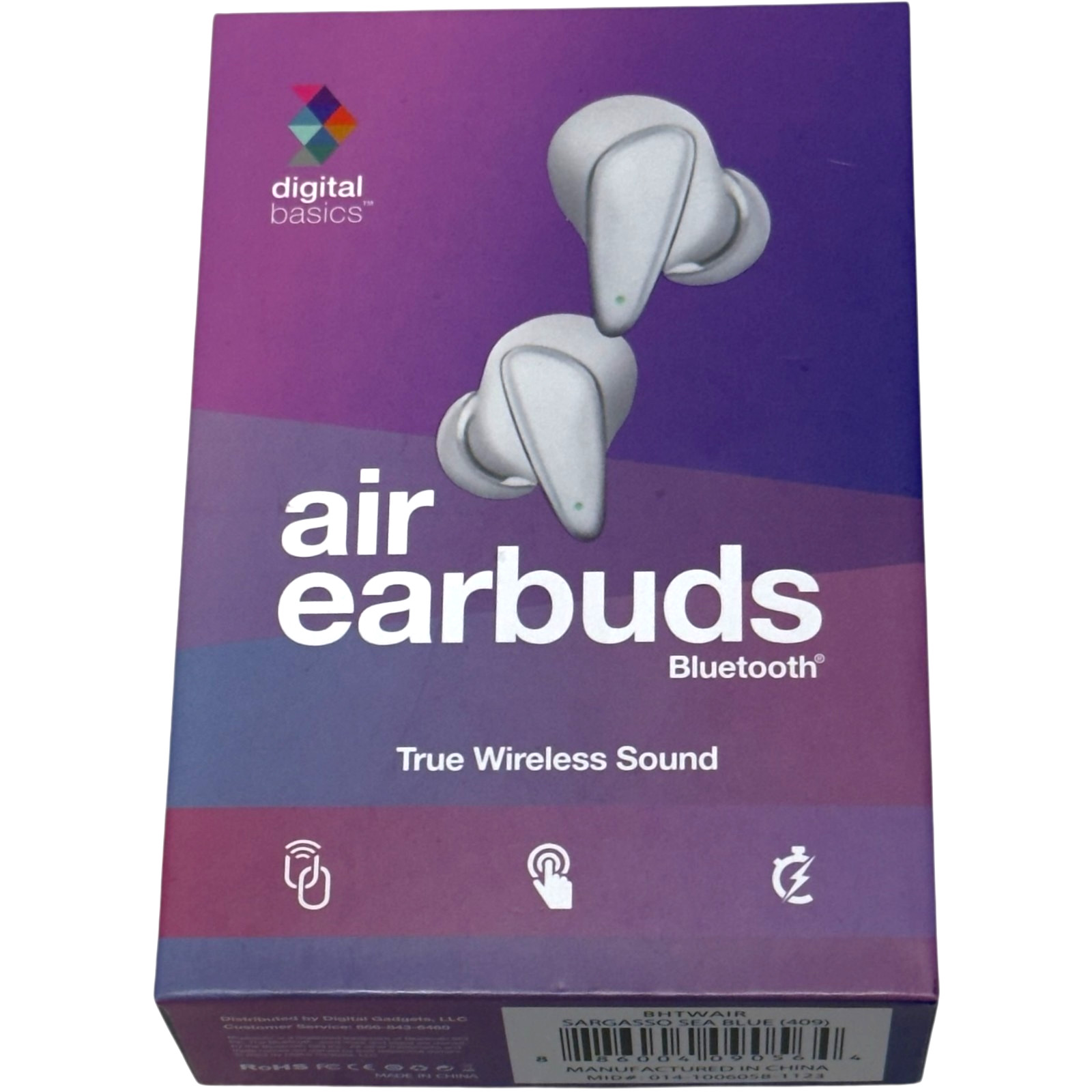 Digital Basics Air Earbuds Bluetooth Wireless Earphones Brand New Factory Sealed