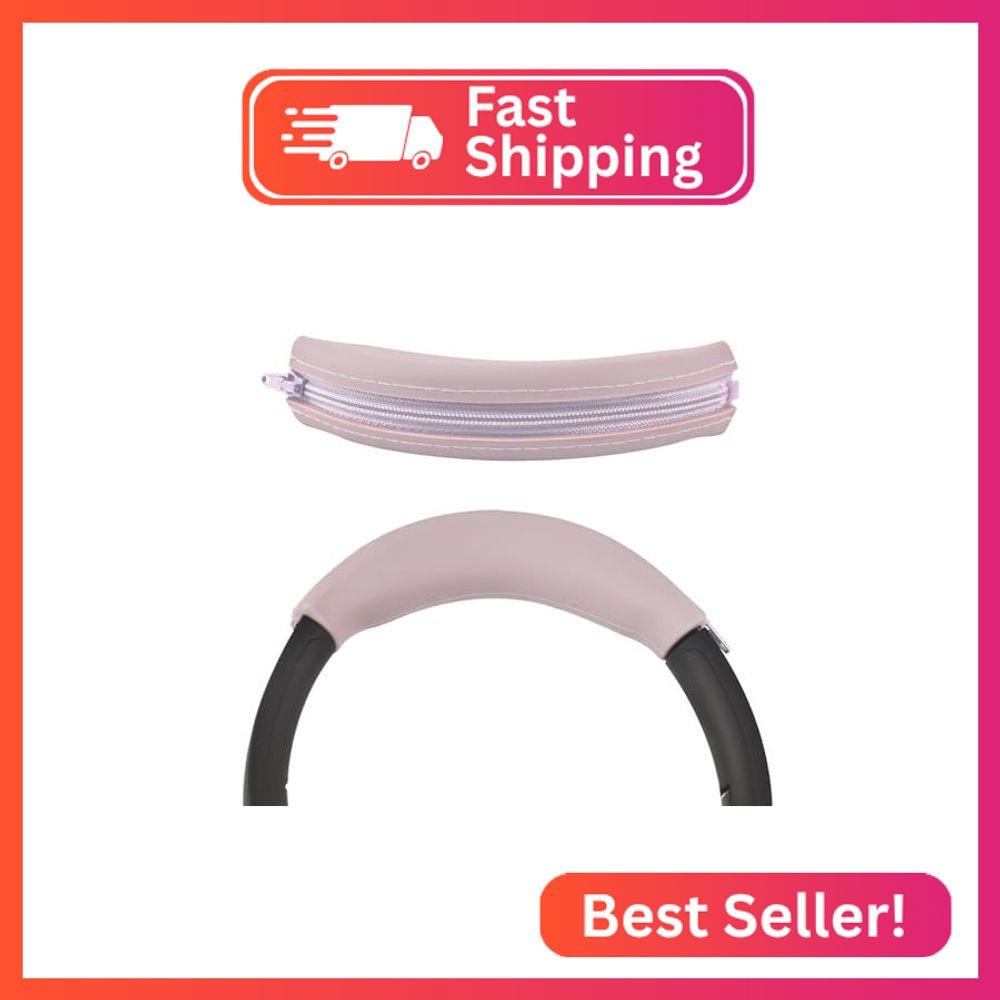 Adhiper Headphone Headband Cover for Sony Soundcore JBL Bose, Smoky Pink