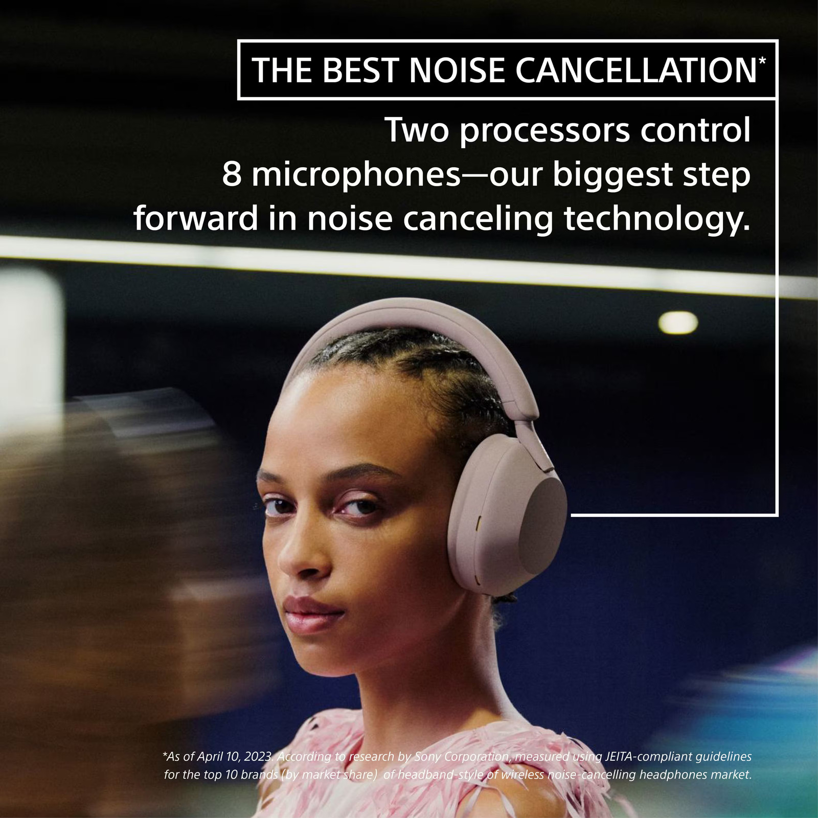 Sony – WH-1000XM5 Wireless Noise Cancelling Over-the-Ear Headphones – Smoky Pink