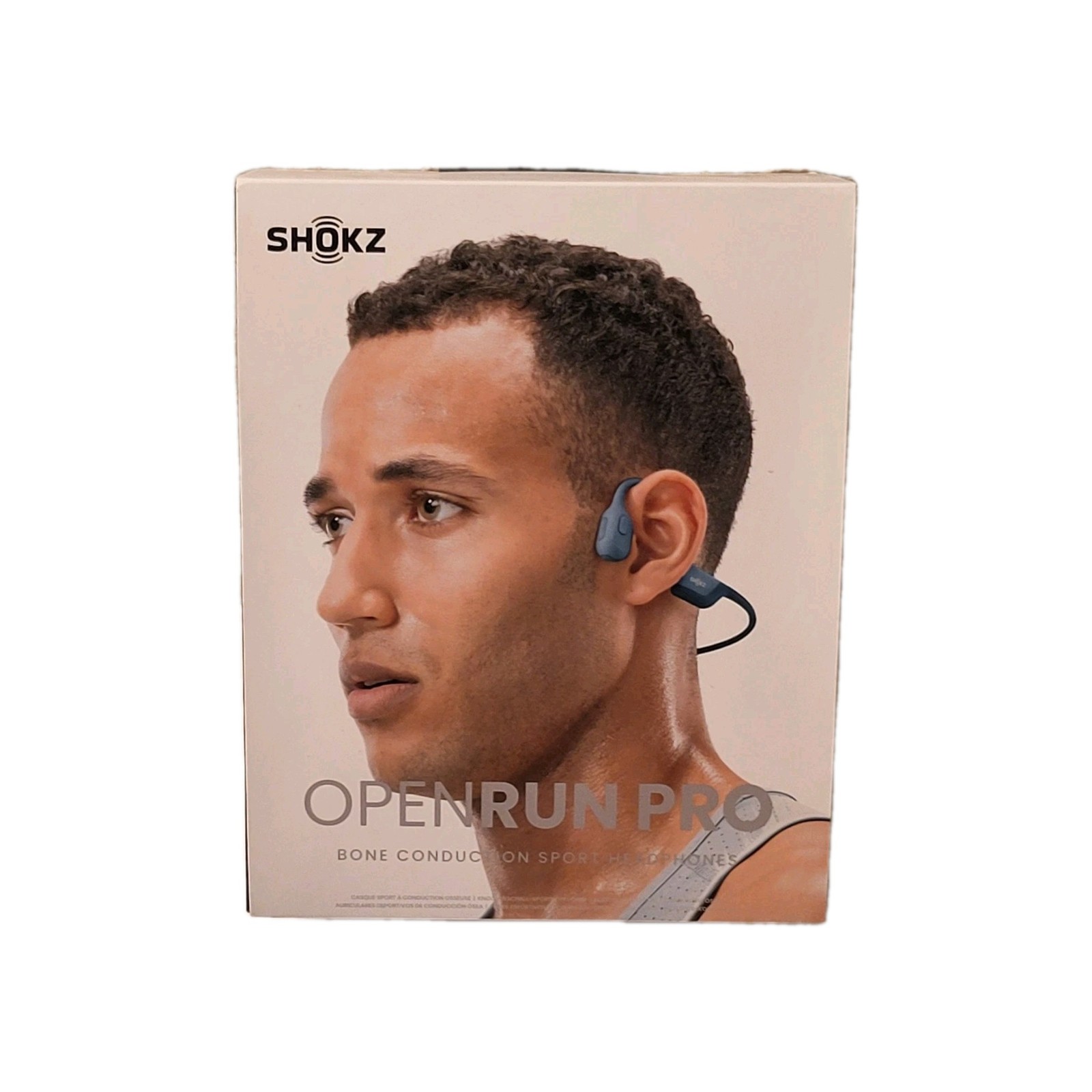 Shokz OpenRun Pro Bluetooth Wireless Headphones w/Case Blue New Open Box